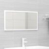 vidaXL Bathroom Furniture Set High Gloss White Engineered Wood