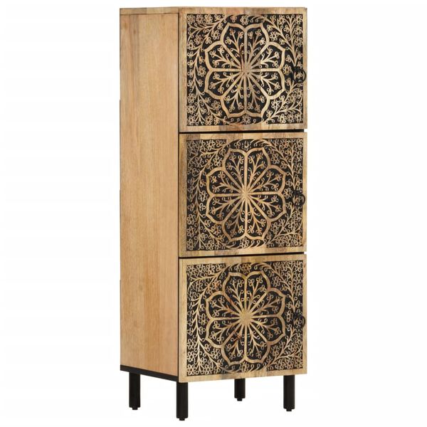 vidaXL Side Cabinet 40x33x110 cm Solid Wood Mango