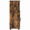 vidaXL Bathroom Cabinet with Storage Smoked Oak 30 x 35 x 95 cm