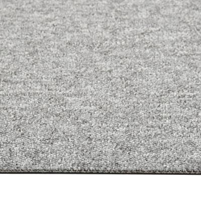 vidaXL Carpet Floor Tiles 20 pcs 5 m² 50x50 cm Light Grey