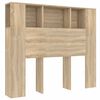 vidaXL Headboard Cabinet Sonoma Oak 120x18.5x102.5 cm