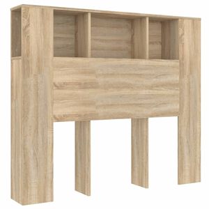 vidaXL Headboard Cabinet Sonoma Oak 120x18.5x102.5 cm