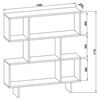 Homemania Bookcase Hera 100x22x111cm White