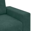 vidaXL Sofa Dark Green 221 x 78 x 80 cm Fabric