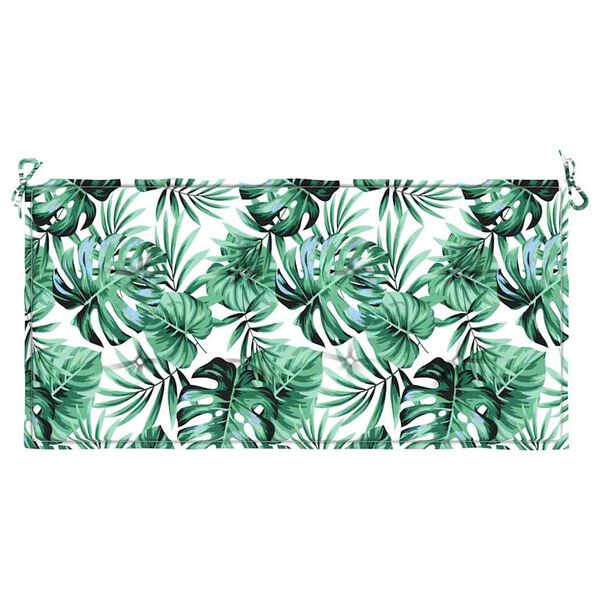 vidaXL Garden Bench Cushion Floral Green 100 x 50 x 4 cm Oxford fabric