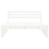 vidaXL Garden Middle Sofa White 120x80 cm Solid Wood Pine