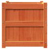 vidaXL Garden Planter Wax Brown 50x50x50 cm Solid Wood Pine