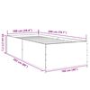 vidaXL Bed Frame without Mattress White 100x200 cm