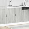 vidaXL Sink Base Cabinet "Porto" Grey Sonoma 80x46x81.5 cm Engineered Wood