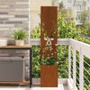 vidaXL Garden Privacy Screen Rusty 32 x 140 cm Weathering steel