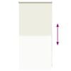 vidaXL Roller Blind Blackout 44.4x100 cm Fabric Width 40 cm Off White