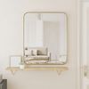 vidaXL Wall-mounted Mirror Gold 50x60 cm Rectangle