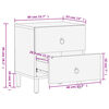 vidaXL Bedside Cabinets 2 pcs 40x33x46 cm Solid Wood Mango