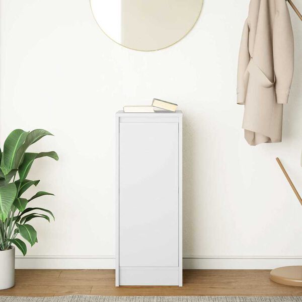 vidaXL Sideboard White 29.5x34x76 cm Engineered Wood