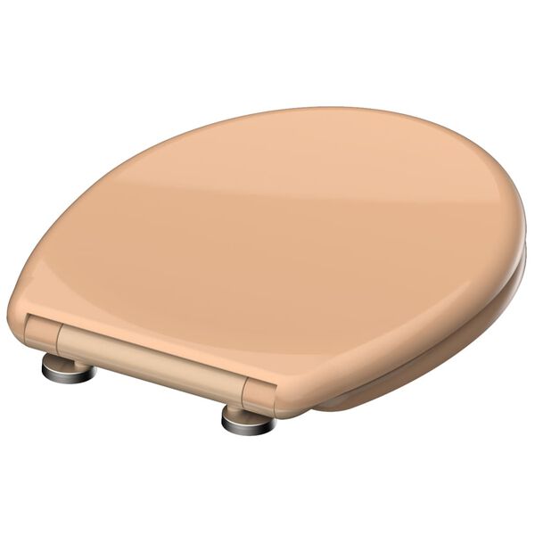 SCH&Uuml;TTE Duroplast Toilet Seat with Soft-Close Quick Release BEIGE