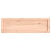 vidaXL Wall Shelf 100x30x(2-6) cm Untreated Solid Wood Oak