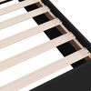 vidaXL Bed Frame without Mattress Black 140x200 cm