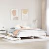 vidaXL Bed Frame without Mattress White 200x200 cm Solid Wood Pine