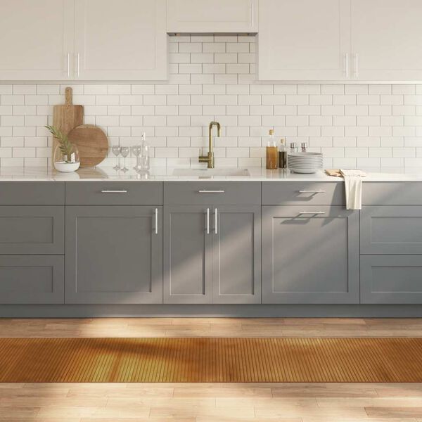 vidaXL Rug Rectangular Brown60x400 cm Bamboo