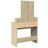 vidaXL Dressing Table with LED Sonoma Oak 80x41x144.5 cm