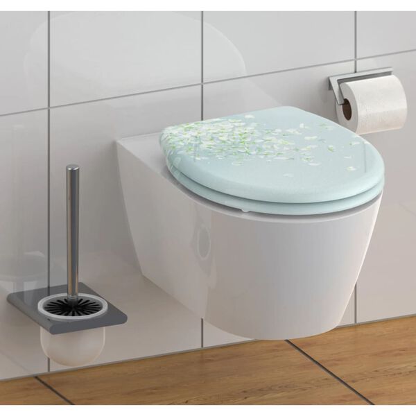 SCH&Uuml;TTE Toilet Seat with Soft-Close Quick Release FLOWER IN THE WIND