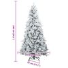 vidaXL Artificial Hinged Christmas Tree Green 240 cm PE and PVC