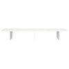 vidaXL Monitor Stand White 100x27x15 cm Solid Wood Pine