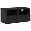 vidaXL 5 Piece TV Wall Units Black Engineered Wood