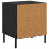 vidaXL Bedside Cabinet Black Oak 40 x 35 x 47.5 cm Engineered Wood