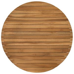 vidaXL Table Top &Oslash; 70 x 3.5 Round Solid Teak Wood Natural