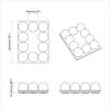 vidaXL Mirror Lights 12 pcs White 4.5 x 4.5 x 4.8 cm Plastic