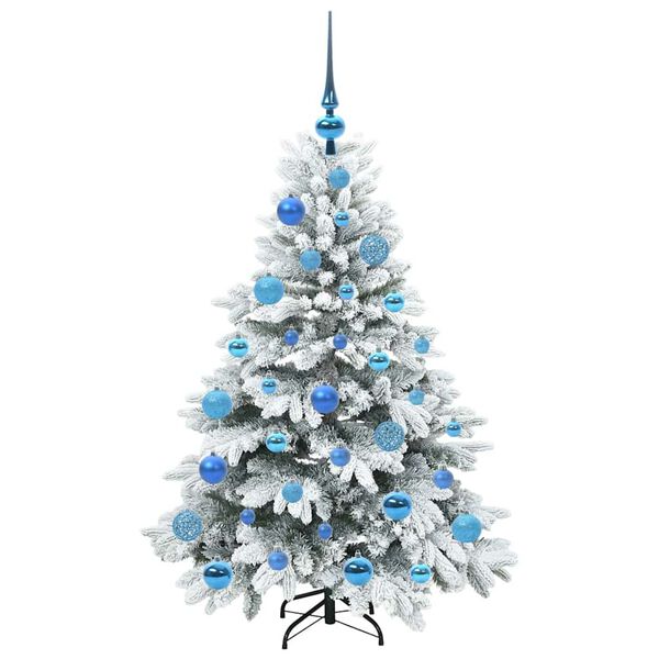 vidaXL Artificial Christmas Tree with 150 LEDs White 120 cm PE and PVC