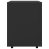 vidaXL Rolling Cabinet Black 60x53x72 cm Engineered Wood
