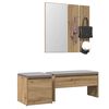 vidaXL Hallway Furniture Set Artisan Oak Engineered Wood