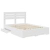 vidaXL Bed Frame with Drawer with Headboard Manual Engineered Wood