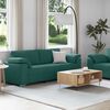vidaXL Sofa Set 2 pcs Dark Green 219 x 77 x 82 cm Fabric