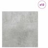 vidaXL Decor Panels 12 pcs Concrete Grey 30 x 30 x 0.27 cm