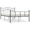 vidaXL Bed Frame without Mattress Grey Metal 160x200 cm