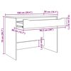 vidaXL Desk with Drawer Grey Sonoma 100 x 50 x 78 cm Engineered Wood