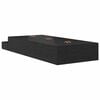 vidaXL Storage Bed Frame with Drawer Black Oak 90 cm Engineered Wood