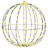 vidaXL Ball with 160 LEDs Warm white 50.5 x 50.5 x 52 cm Metal