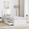 vidaXL Bed Frame with Headboard White 90 x 190 cm Engineered Wood