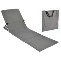 HI Foldable Beach Mat Chair PVC Grey