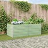 vidaXL Planter Pastel Green 195 x 100 x 75 cm Galvanised Steel