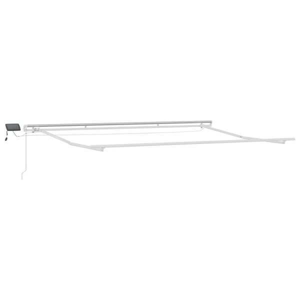 vidaXL Retractable Awning Light Grey 400 x 300 cm Fabric and Steel
