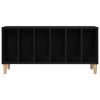 vidaXL Record Cabinet Black Oak 100 x 38 x 48 cm Engineered Wood