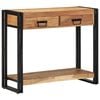 vidaXL Console Table Brown 90 x 33 x 75 cm Solid Acacia Wood