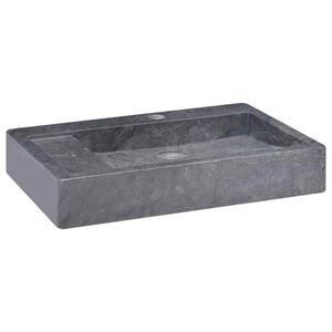 vidaXL Sink Black 58x39x10 cm Marble