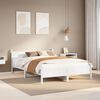vidaXL Bed Frame without Mattress White 140x200 cm Solid Wood Pine