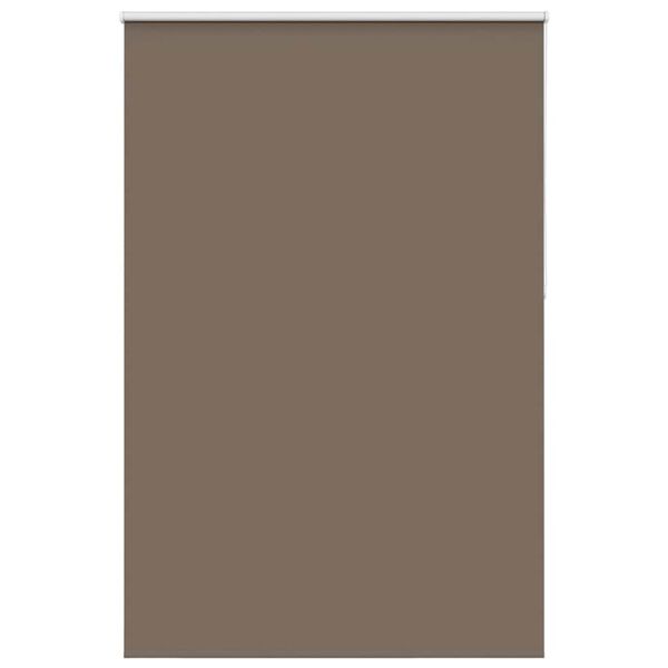 vidaXL Roller Blind Blackout Coffee 160x210 cm Fabric Width 156.6 cm Polyester